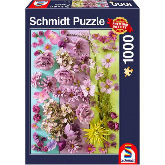 Schmidt Puzzle Violette Blumen 1000 Teile