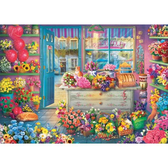 Puzzle Schmidt Bunter Blumenladen 1000 Teile
