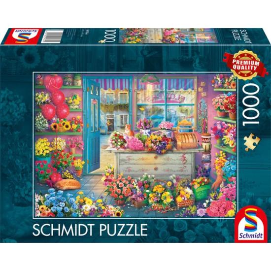 Puzzle Schmidt Bunter Blumenladen 1000 Teile