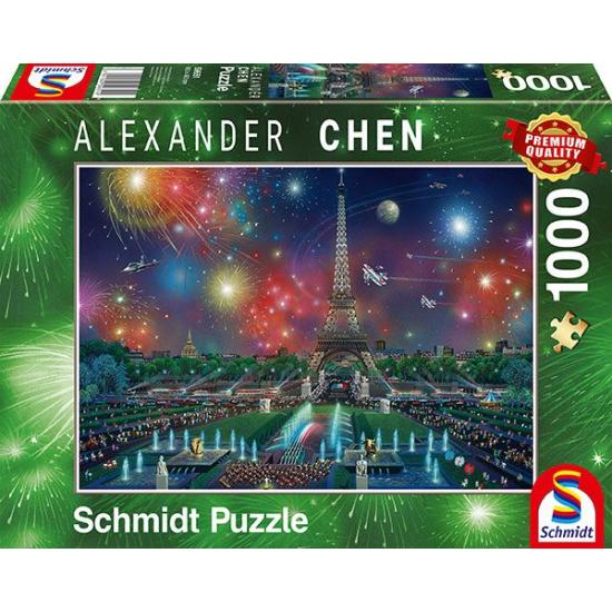 Schmidt Puzzle Feuerwerk am Eiffelturm von 1000 P