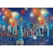 Schmidt Feuerwerk in New York Puzzle mit 1000 Teilen