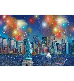 Schmidt Feuerwerk in New York Puzzle mit 1000 Teilen
