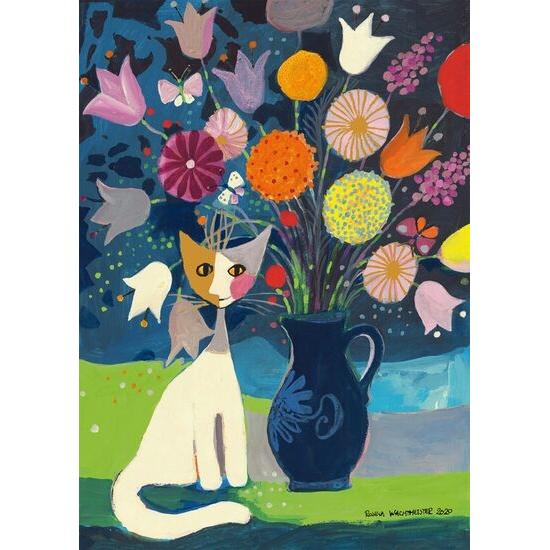 Puzzle Schmidt Weiße Katze 1000 Teile