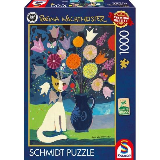 Puzzle Schmidt Weiße Katze 1000 Teile