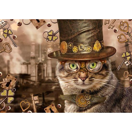 Schmidt Steampunk-Katzenpuzzle 1000 Teile
