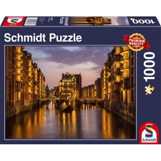 Schmidt Puzzle Hamburg Speicherstadt, Deutschland 1000 Teile