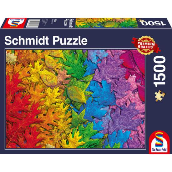 Schmidt Puzzle Bunte Blätter mit 1500 Teilen Schmidt Puzzle Bunte Blätter mit 1500 Teilen