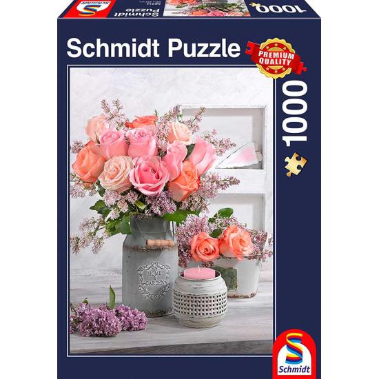 Schmidt Garten mit Rosen Puzzle 1000 Teile