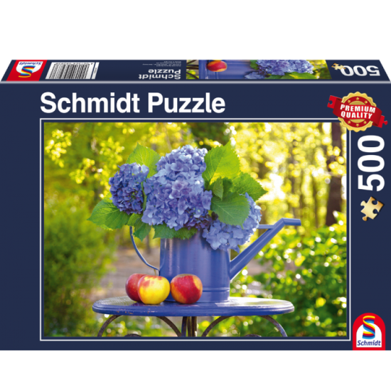 Schmidt Puzzle Hortensienkrug mit 500 Teilen
