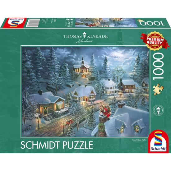 Puzzle Schmidt Stille Nacht beim Weihnachtsmann 1000 Teile