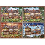 Schmidt Puzzle Die vier Jahreszeiten meines Hauses 2000 Teile