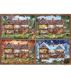 Schmidt Puzzle Die vier Jahreszeiten meines Hauses 2000 Teile