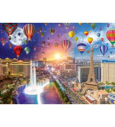 Schmidt Las Vegas Puzzle, Tag und Nacht, 1000 Teile