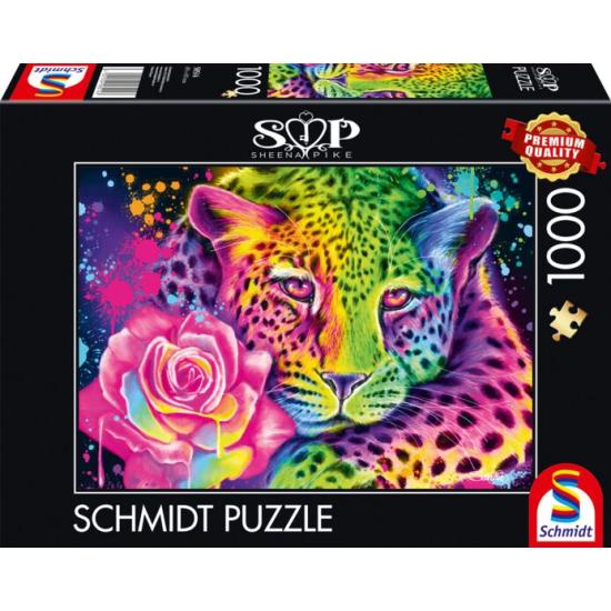 Schmidt Neon Regenbogen Leopard Puzzle 1000 Teile Schmidt Neon Regenbogen Leopard Puzzle 1000 Teile