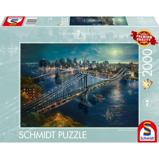 Puzzle Schmidt Mondschein über Manhattan 2000 Teile