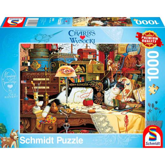 Schmidt Puzzle Maggie Die Schneiderin 1000 Teile Schmidt Puzzle Maggie Die Schneiderin 1000 Teile