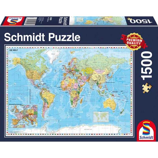 Schmidt Puzzle Weltkarte 1500 Teile