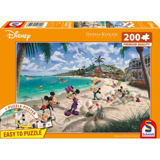 Puzzle Schmidt Mickey Minnie in Florida XXL de 200 Teile