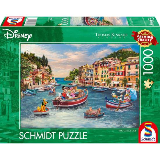 Puzzle Schmidt Mickey und Minnie In Italien 1000 Teile