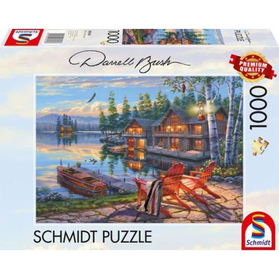 Puzzle Schmidt Die Ufer des Loon Lake, New York 1000 Teile