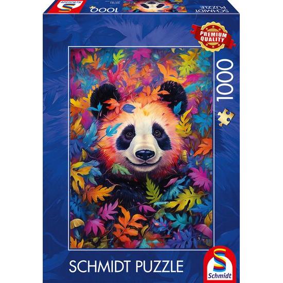Puzzle Schmidt Panda In Einem Regenbogenfarbenen Wald 1000 Teile
