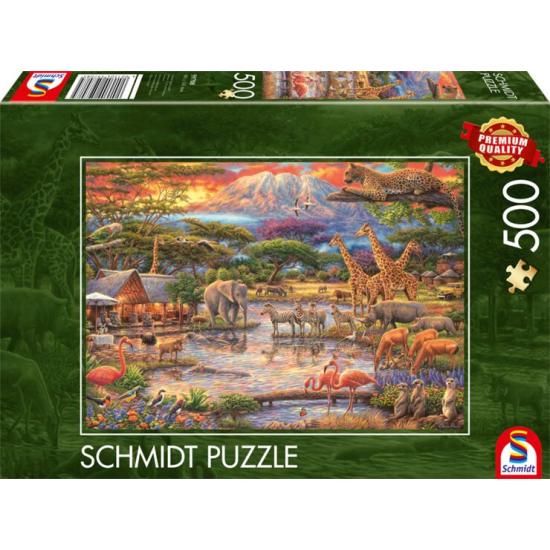 Puzzle Schmidt Paradies unter dem Kilimandscharo 500 Teile