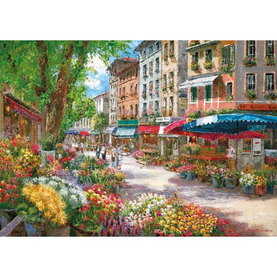Schmidt Puzzle Paris, Blumenmarkt 1000 Teile