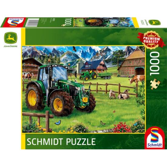 Puzzle Schmidt Alm mit Traktor 1000 Teile