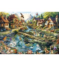 Puzzle Schmidt Dorf Am Waldrand 1000 Teile