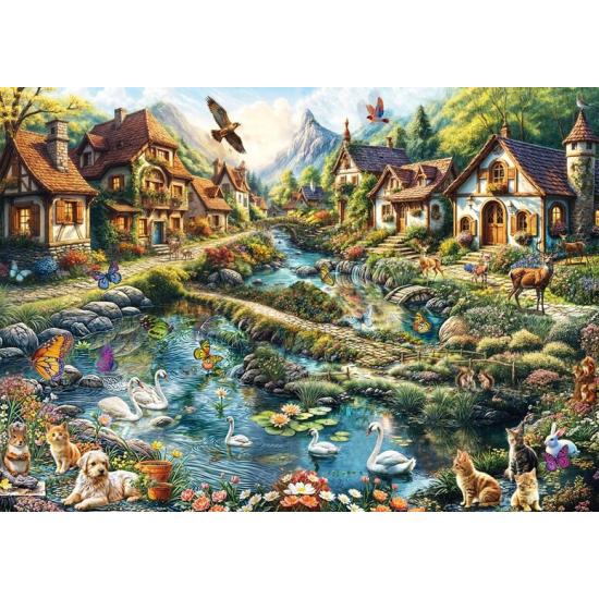 Puzzle Schmidt Dorf Am Waldrand 1000 Teile
