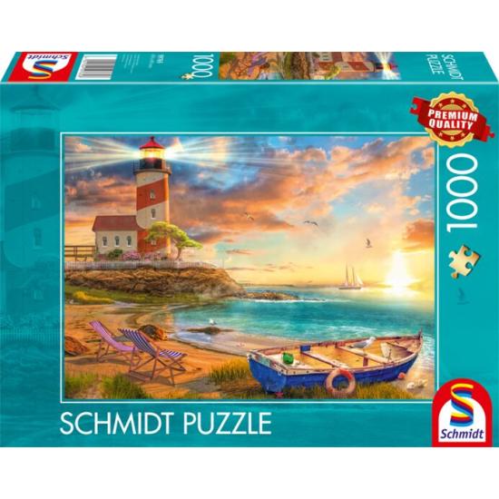 Puzzle Schmidt Sonnenuntergang über der Leuchtturmbucht 1000 Tei Puzzle Schmidt Sonnenuntergang über der Leuchtturmbucht 1000 Tei