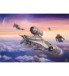 Puzzle Schmidt Star Wars Mandalorian, Die Eskorte von 1000 P