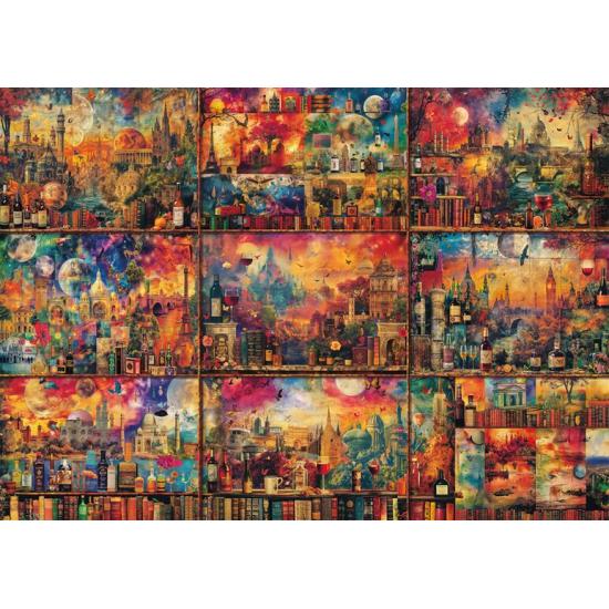 Puzzle Schmidt Auf Reisen mit Büchern und Wein 2000 Teile