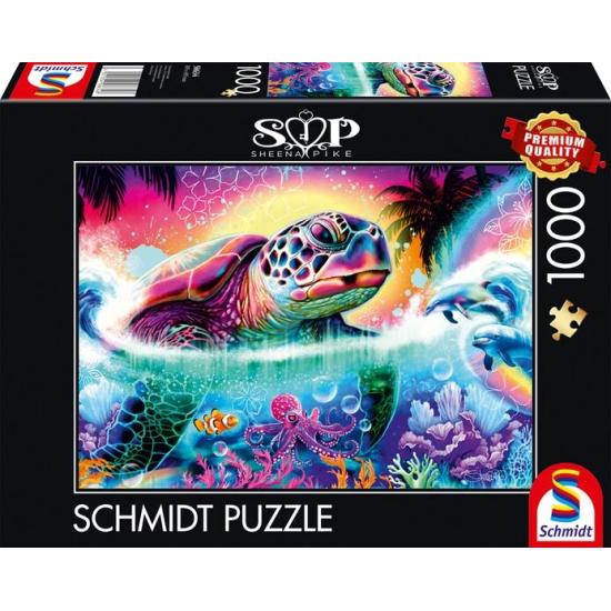 Puzzle Schmidt Neon Turtle 1000 Teile