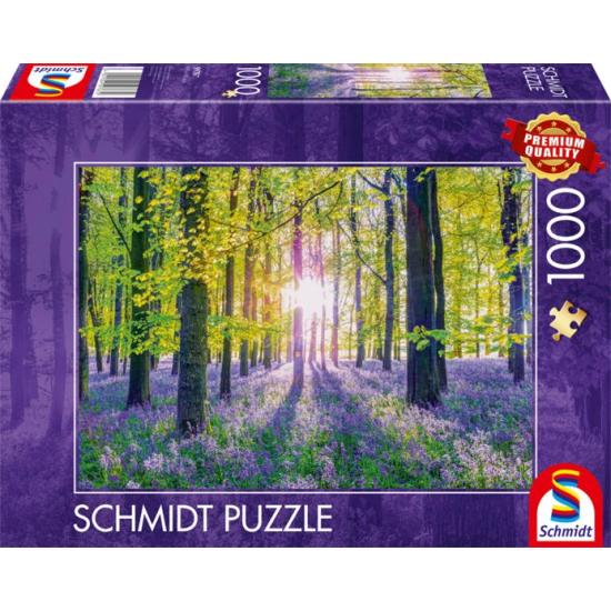Puzzle Schmidt Ruhige Wälder mit Glockenblumen 1000 Puzzle Schmidt Ruhige Wälder mit Glockenblumen 1000