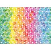Schmidt-Puzzle aus farbigen Dreiecken mit 1000 Teilen