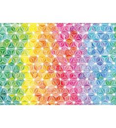 Schmidt-Puzzle aus farbigen Dreiecken mit 1000 Teilen