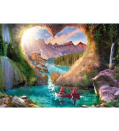 Puzzle Schmidt Ausblick mit Herz 1000 Teile
