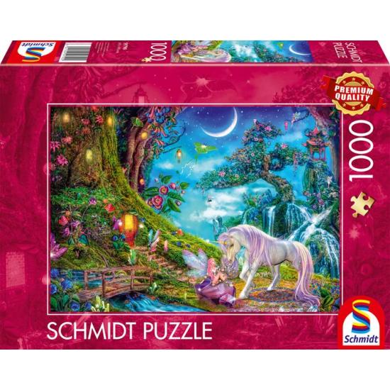 Puzzle Schmidt Einhorn Und Elfe Im Hohen Holz 1000 Teile