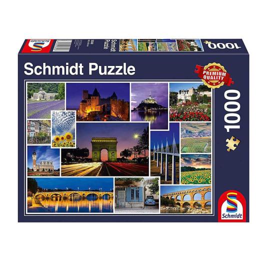 Schmidt Puzzle Urlaub in Frankreich 1000 Teile
