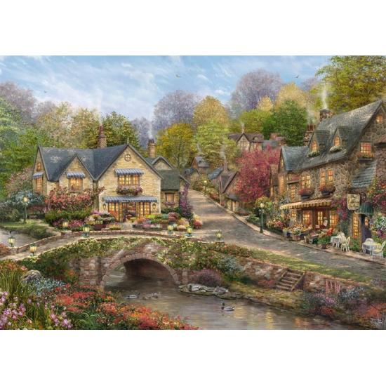 Puzzle Schmidt Sommer In Cobblestone Village 2000 Teile