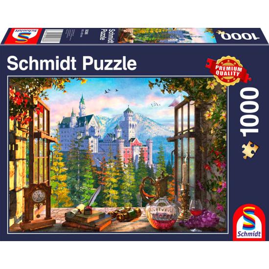 Schmidt Puzzle Blick auf das Feenschloss 1000 Teile