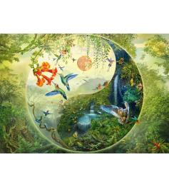 Puzzle Schmidt Yin-Yang Wald Von Kolibris 1000 Teile