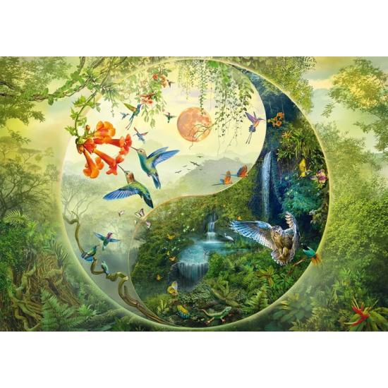 Puzzle Schmidt Yin-Yang Wald Von Kolibris 1000 Teile
