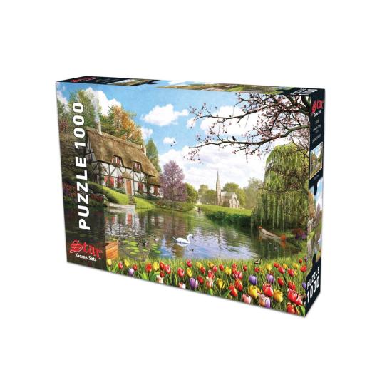 Puzzle Star Lakeside Cabin 1000 Teile