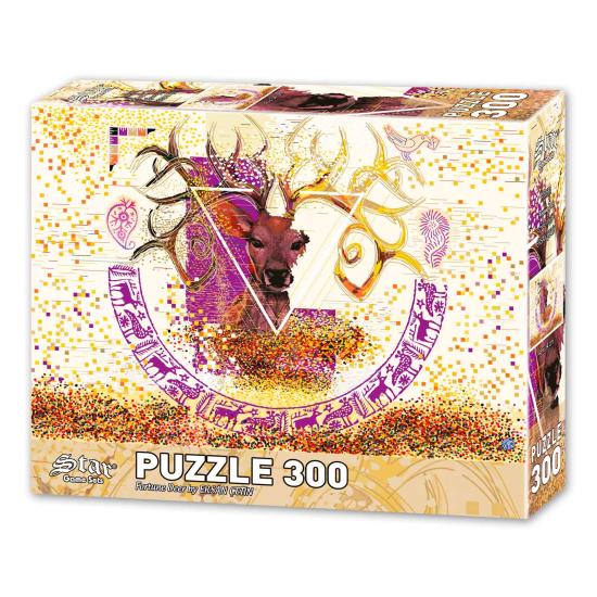 Star Deer of Fortune Puzzle 300 Teile Star Deer of Fortune Puzzle 300 Teile