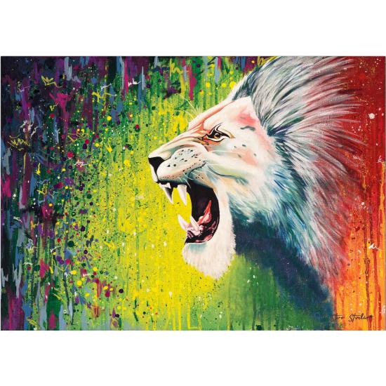 Puzzle Stern Der weiße Löwe 300 Teile