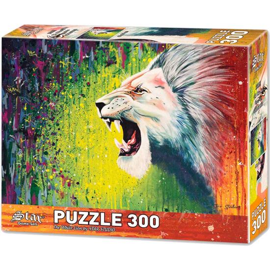 Puzzle Stern Der weiße Löwe 300 Teile
