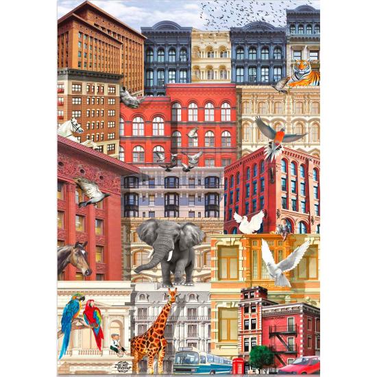 Puzzle Star in den ursprünglichen Einwohnern der Stadt von 30