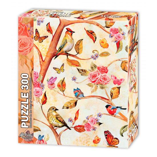 Puzzle Stern in den Zweigen des Baumes 300 Teile